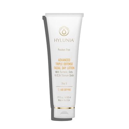 Hylunia Triple Defense Day Lotion | Age-Defying Moisturizer | Vitamin C, Turmeric & Titanium