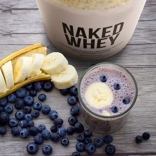NAKED Whey 1Lb - Only 1 Ingredient, Grass Fed Whey Protein Powder, Undenatured, No Gmos, No Soy