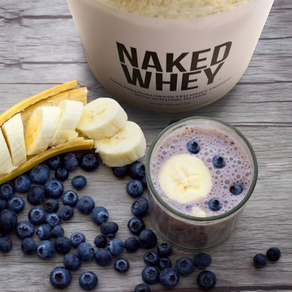 NAKED Whey 1Lb - Only 1 Ingredient, Grass Fed Whey Protein Powder, Undenatured, No Gmos, No Soy
