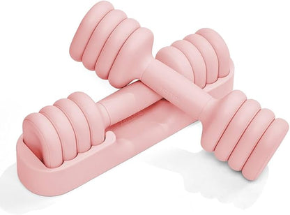 YOTTOY Adjustable Dumbbell Set of 2, 4-in-1 Hand Weights for Women at Home, Compact Free Weights