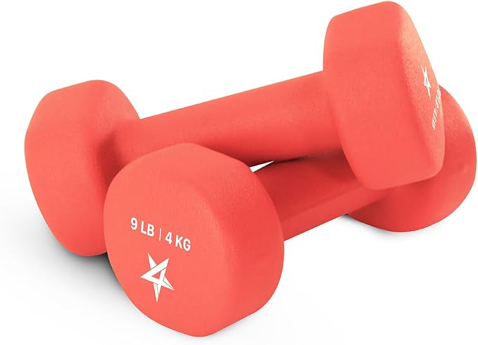 Yes4All Neoprene Coated Dumbbell Hand Weight Sets of 2 - Multiple Weight Options with 15 Colors