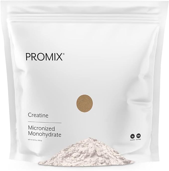 ProMix Nutrition Creatine Monohydrate Powder, Unflavored - 5g of Micronized Creatine per Serving