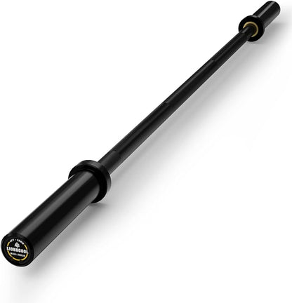 LIONSCOOL Premium 4ft/4.9ft/6ft Barbell for Strength Training and Olympic Weightlifting, 2 Inch Bar
