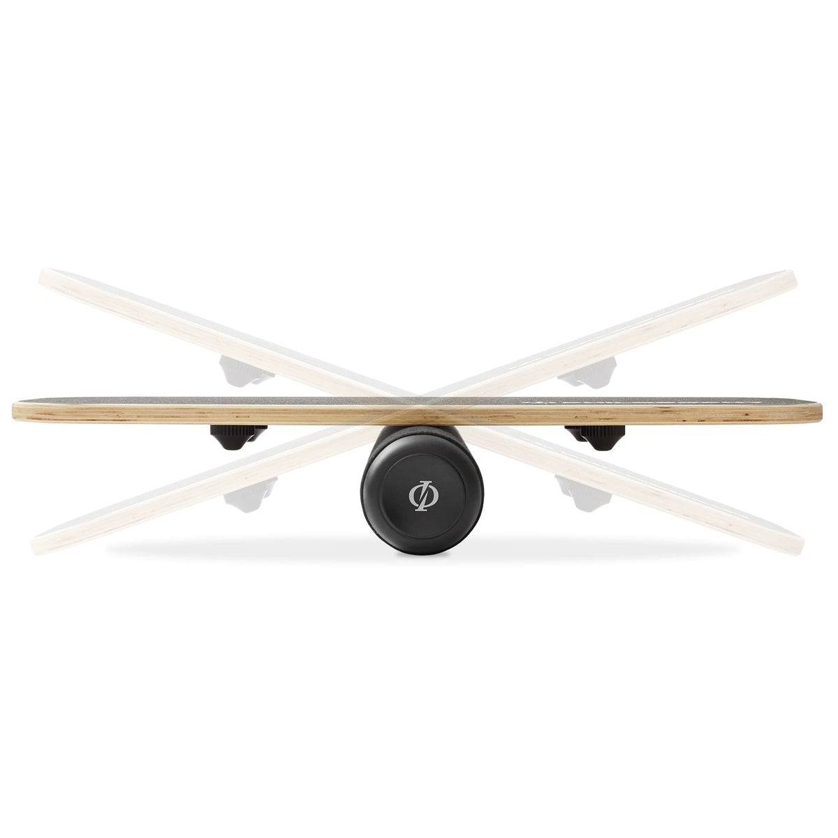 Philosophy Gym Balance Board, Adjustable Wooden Exercise Trainer - Black