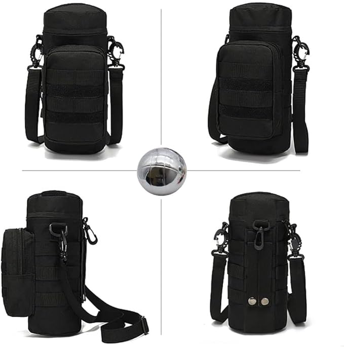 Bocce Ball Bag for 90mm 84mm 73mm 3 Bocce Game,Multifunctional, Zip Design, Powerful. Size: 27 x 12