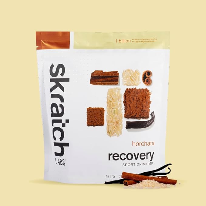 Skratch Labs Post Workout Recovery Drink Mix with Horchata, (21.2 oz, 12 Servings) with Complete