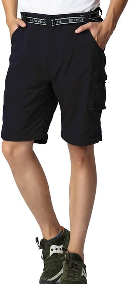 Boy’s Convertible Hiking Pants Lightweight Quick Dry Zip Off Pants for Kids Youth Outdoor UPF 50+