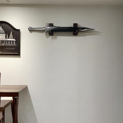 Sword Wall Mount Display Hooks - Wood Sword Holder Rack, Hanger for Martial Arts Weapons, Axe