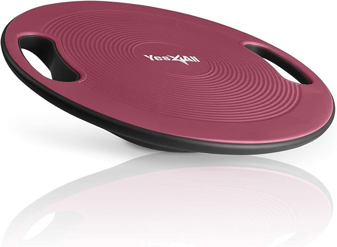 Yes4All Upgraded Wobble Balance Board, 16.34" TPE Non-slip, Stability Board for Home Gym, Standing