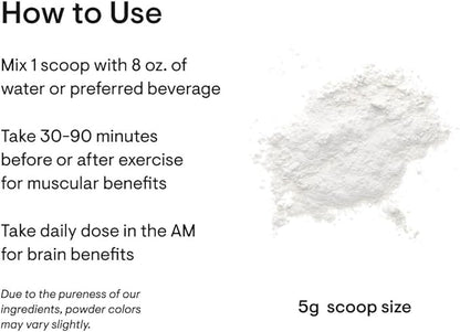 THORNE Creatine - Micronized Creatine Monohydrate Powder - Support for Muscles & Cognitive