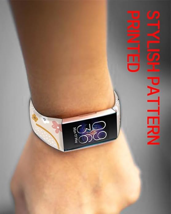 Sport Bands Compatible with Charge 6 /Charge 5 for Women Men,Soft Waterproof Replacement Straps