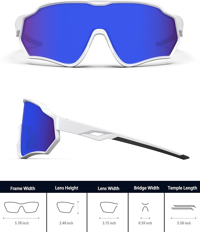 BEACOOL Polarized Running Sunglasses for Men Women UV400 Protection TR90 Sport Sunglasses for