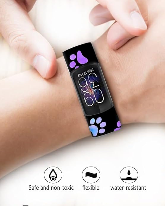 Sport Bands Compatible with Charge 6 /Charge 5 for Women Men,Soft Waterproof Replacement Straps