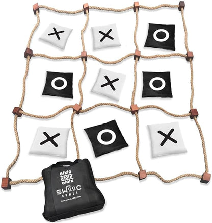 Swooc Games® - Giant Tic Tac Toe Game Outdoor (All Weather) | 3ft x 3ft | Instant Setup, No