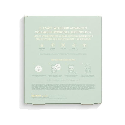 Karuna Skin - COLLAGEN Face Mask Sheets, Hydrogel 2-Piece Facial Mask, Age-Defying, Hydrating