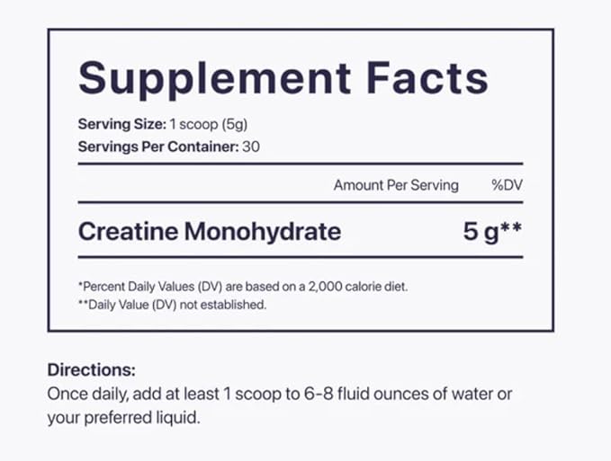 Beam Creatine Powder, Third Party Tested, Micronized Creatine Monohydrate Supplement, Creatine for
