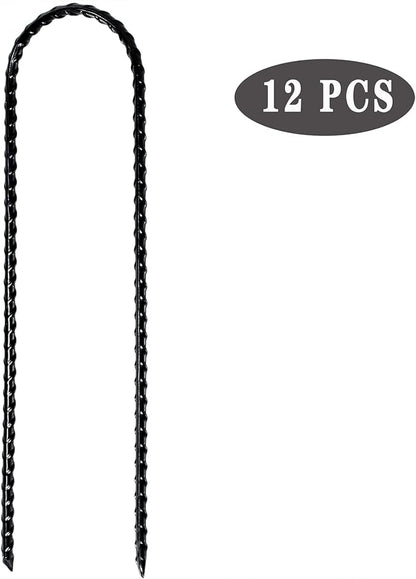 Nigh Coated Rebar Trampoline Wind Stakes Set of 12 Safety Ground Anchors Stakes Extra Heavy Duty