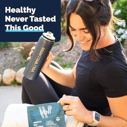 Voli Electrolytes Powder Packets | No Added Sugar Electrolyte Drink Mix for Hydration | Keto &