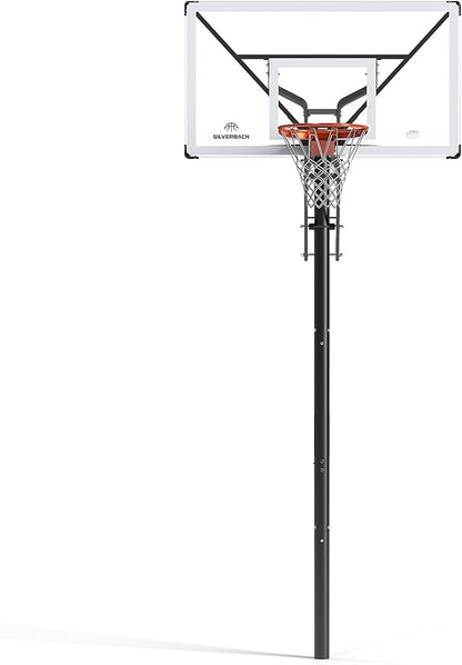 Silverback NXT 54" and NXT 60" In-Ground Basketball Hoops with Adjustable-Height Basketball Goal Backboard and QuickPlay Design