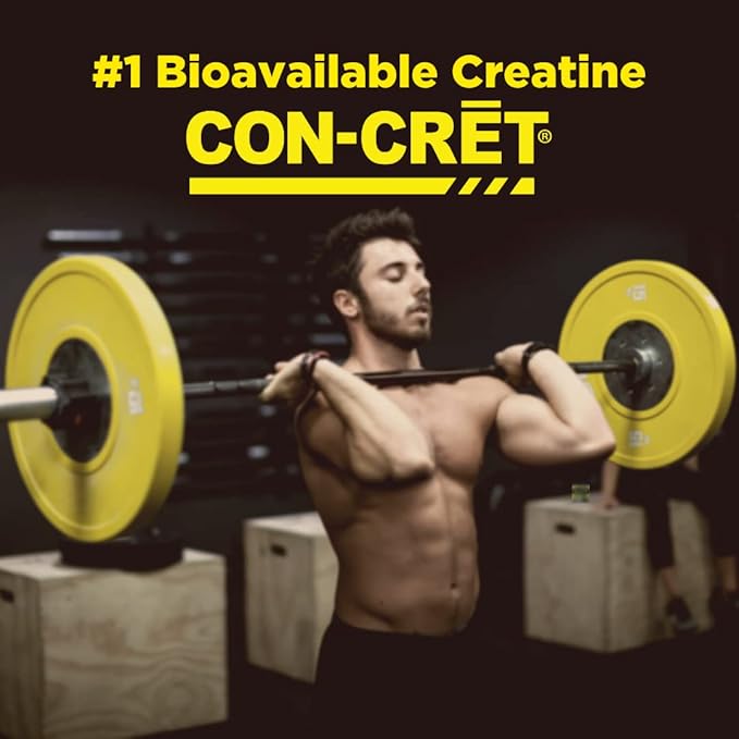 CON-CRET®+ Test, CON-CRET® Patented Creatine HCl Now with Testofen®, Boost Testosterone Levels, 60