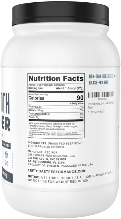 Bone Broth Protein Powder ??Pure Grass-Fed Beef Bone Broth, Unflavored with Natural Collagen