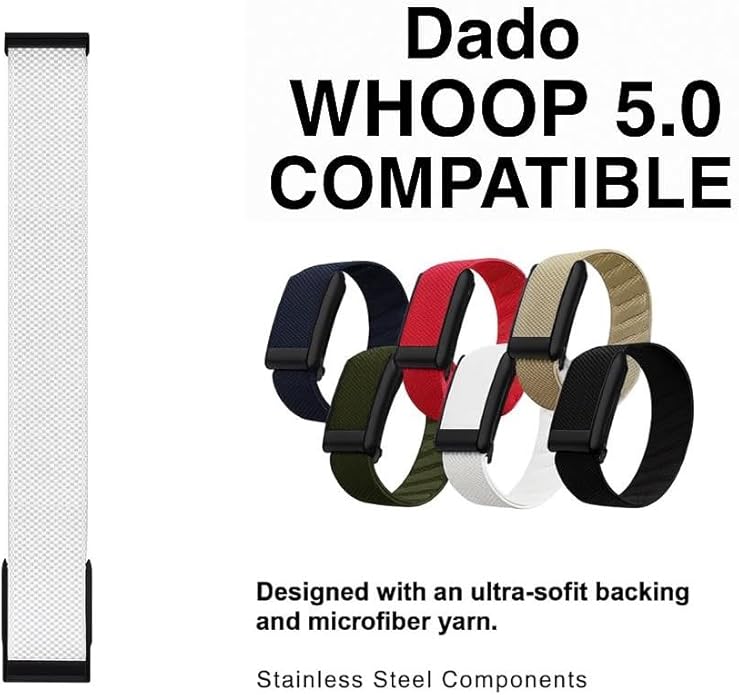 Ultra-soft Nylon Sport Band Compatible with WHOOP 5.0, One, Peak, and Life | Breathable, Durable &