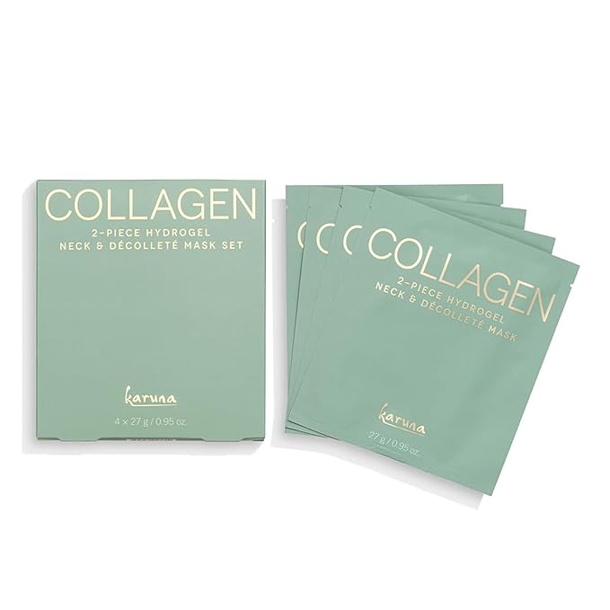 Karuna Skin - COLLAGEN Decollete & Neck Hydrogel Mask, 2-Piece Deeply Moisturizing Wrinkle Patches