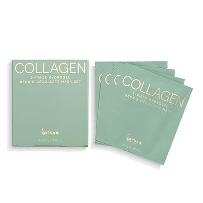 Karuna Skin - COLLAGEN Decollete & Neck Hydrogel Mask, 2-Piece Deeply Moisturizing Wrinkle Patches