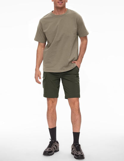 Wespornow Men's-Convertible-Hiking-Pants Quick Dry Lightweight Zip Off Breathable Cargo Pants for