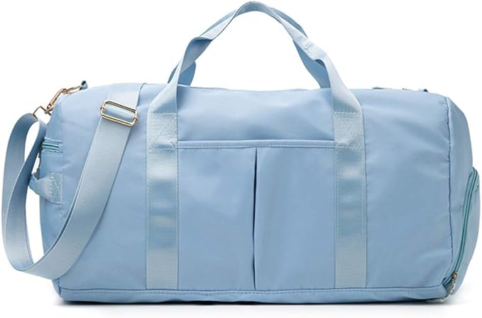 KARRESLY Sports Gym Bag for Women or Men Travel Duffel Bag with Wet Pocket and Shoes Compartment