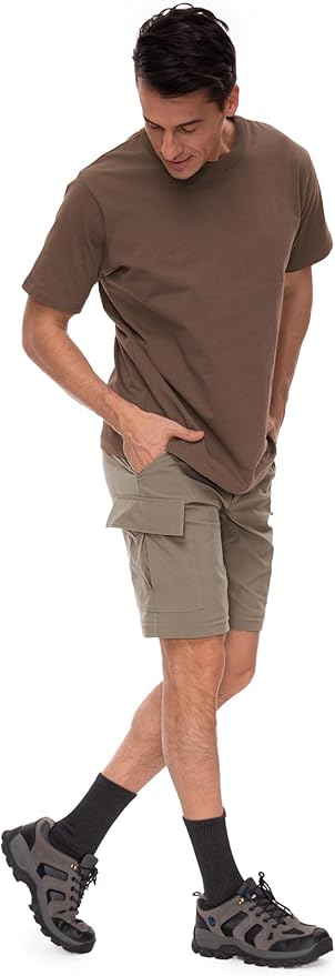 Wespornow Men's-Convertible-Hiking-Pants Quick Dry Lightweight Zip Off Breathable Cargo Pants for