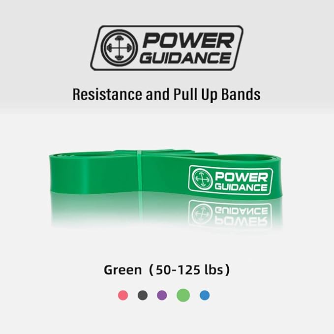 POWER GUIDANCE Pull Up Assist Bands - Stretch Resistance Band - Mobility Band - Powerlifting Bands