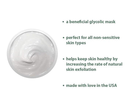 Raya Glycolic Exfoliating Masque with AHA and BHA (G-611) | Exfoliating Facial Treatment Mask for