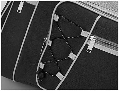 Travel Duffle Bags for Men 26" Black Weekender Over Night Carry On Bag, Lightweight Extra Large