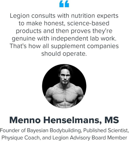 LEGION Whey+ Protein Whey Isolate from Grass Fed Cows - Whey Protein Isolate Powder Low Calorie