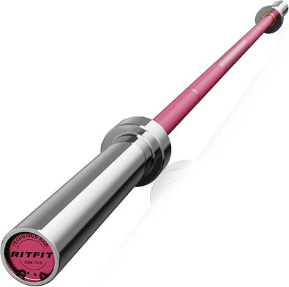 RITFIT Olympic Barbell 4ft/4.8ft/6ft - 2 Inch Weight Bar for Strength Training, Weightlifting