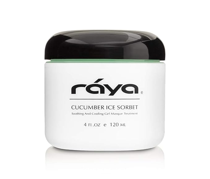 Raya Cucumber Ice Sorbet Masque (608) | Cooling Facial Gel Mask & Soothing Cucumber Extract, for