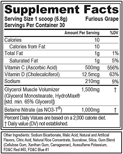 EVL PumpMode Nitric Oxide Supplement - Nitric Oxide Booster Pump Pre Workout Powder with Glycerol