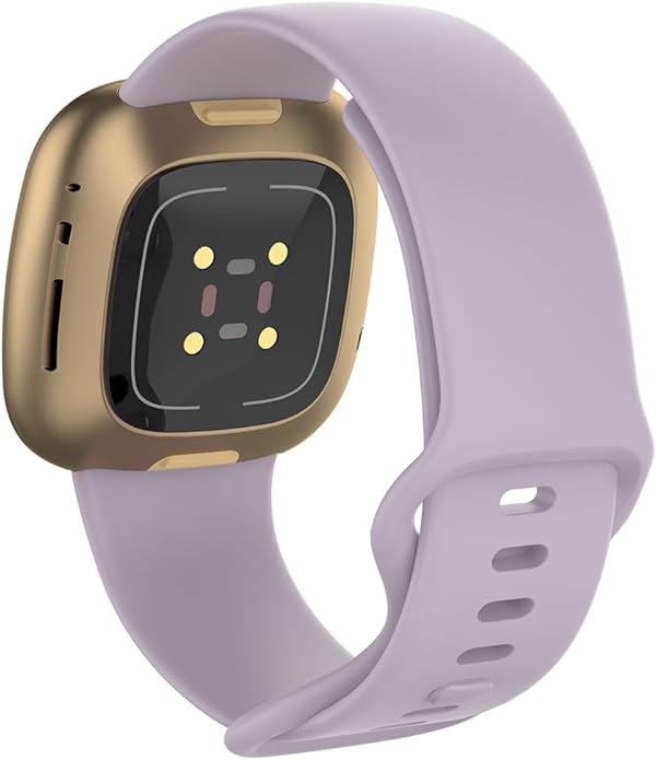 Compatible with Fitbit Versa 4 / Fitbit Versa 3 / Fitbit Sense/Sense 2 Bands, Soft Silicone