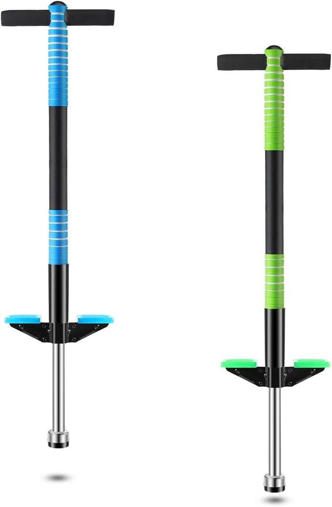 Leitee 2 Pack Pogo Stick for Kids Age 6 and Up, Suitable for 40-80 lbs, Soft Foam Jump Stick, Pogo