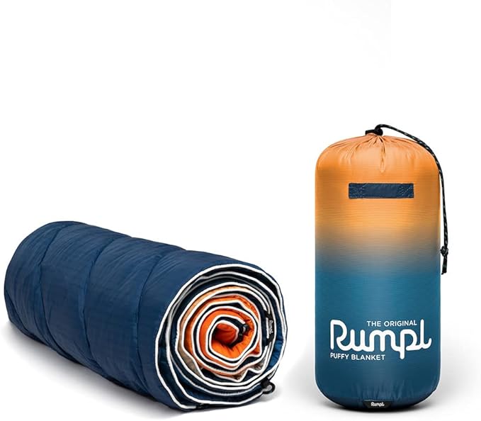 Rumpl Original Puffy Blanket - Warm, Water-Resistant Camping Blanket with 100% Recycled Synthetic