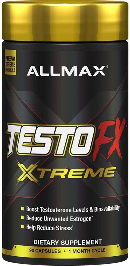 ALLMAX Nutrition TESTOFX Xtreme Testosterone Booster for Men, Tribulus Terrestris, Ashwagandha