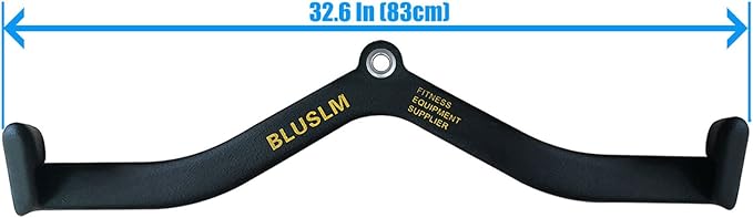 LAT Pull Down Bar for Cable Machine, LAT Pulldown Attachments T Bar V Bar Cable Attachment, Back