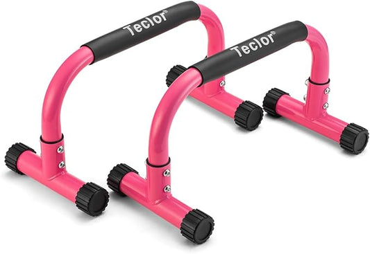 Push Up Bar, Parallettes Bars For L-sit & Dip, Heavy-Duty No Wobbling Parallel Bars Stand For