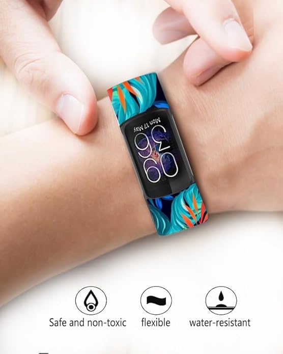 Sport Bands Compatible with Charge 6 /Charge 5 for Women Men,Soft Waterproof Replacement Straps