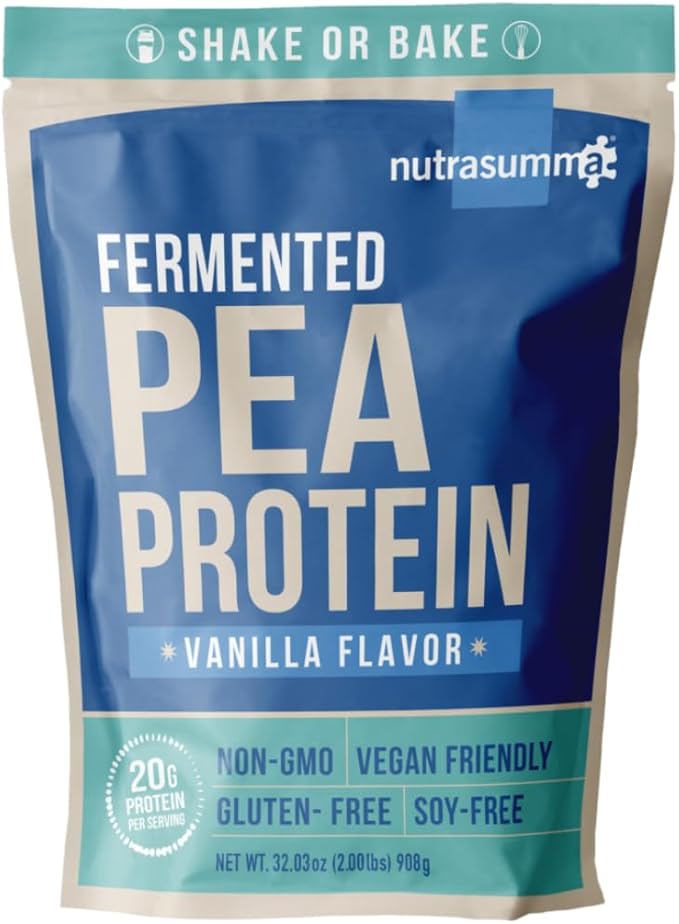 Pea Protein Powder, Vanilla Vegan Flavor, 100% Plant Based, No Artificial Sweeteners, Non-GMO