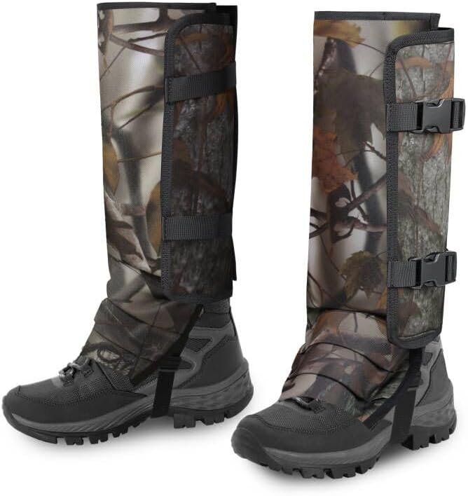 Snake Gaiters Leg Guards, Waterproof Snake Guards, Adjustable Snake Bite Protection for Lower Legs