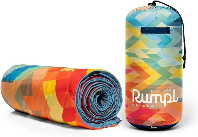 Rumpl Original Puffy Blanket - Warm, Water-Resistant Camping Blanket with 100% Recycled Synthetic