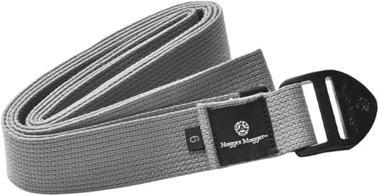 Hugger Mugger Cinch Cotton Yoga Strap - Super Strong Cotton, Quiet Cinch-Style Buckle, Long Length