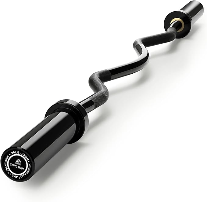 LIONSCOOL Premium 4ft/4.9ft/6ft Barbell for Strength Training and Olympic Weightlifting, 2 Inch Bar